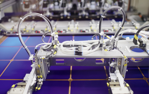 Die Zellfertigung ist weitgehend automatisiert.