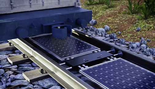Die Solarmodule können jederzeit für Wartungsarbeiten entfernt werden.