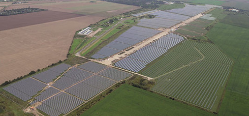 45 Megawatt Solarkraftwerk der Deutschen Eco, der Anfang September ans Netz ging.