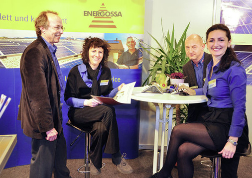 
Energossa auf der Messe Gebäude-Energie-Technik Anfang März 2012, damals noch mit eigenem Stand.
