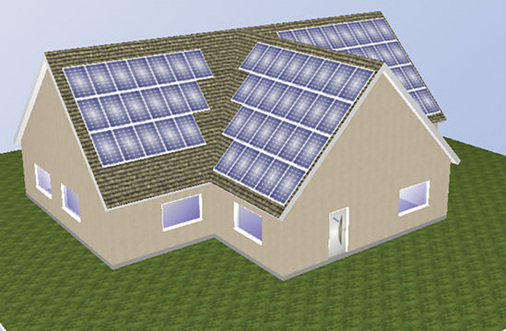 
Die Technikkomponenten von Hott-CAD ermöglichen eine ganzheitliche Planung in 3D. Mit dem Modul PV-Simulation ist auch die Anlagenplanung mit Vermaßung und Verschaltungsplan integriert.
