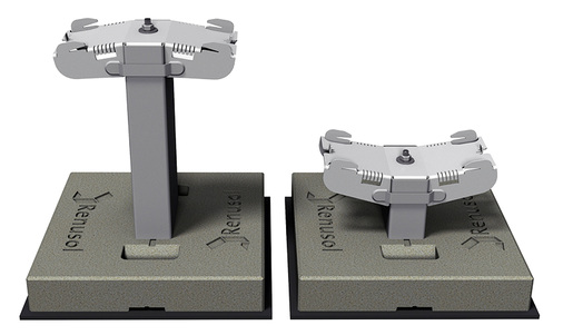 
Das schienenlose Montagesystem FS10 von Renusol besteht aus speziellen Formteilen; das Baukastensystem ist für verschiedene Dachkonstruktionen verfügbar. 



