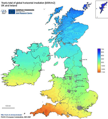 <p>
</p>

<p>
Weil die freien Netzanschlusspunkte im sonnenreichen Süden knapp werden, weichen viele Projektierer nach Mittelengland und Norfolk im Südosten des Landes aus.
</p> - © Grafik: IES/EC

