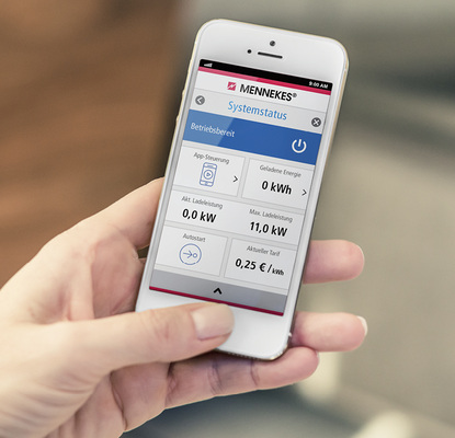
Die Charge-App steuert undverwaltet sämtliche Ladevorgänge der Wallbox. Auch die Betriebszustände lassen sich schnell und einfach ablesen.
