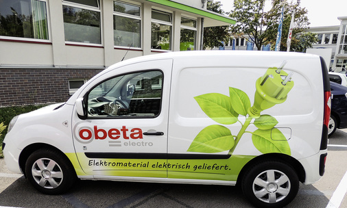 <p>
</p>

<p>
Mit einem elektrischen Lieferwagen kann man als Großhändler seine Installateure am besten von den Vorteilen und Einsatzmöglichkeiten der Elektromobilität überzeugen.
</p> - © Foto: Obeta

