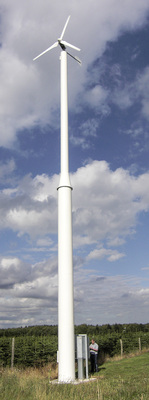 <p>
Je höher die Turbine, desto mehr Wind kann geerntet werden.
</p>
<p>
</p> - © Foto: Braun Windturbinen

