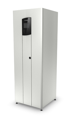 



Speichersystem von Bosch Power Tec mit integrierten Lithiumzellen und Batteriewechselrichter.
