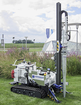 
Bewältigt jeden Boden: Eindrehmaschine von Krinner.
