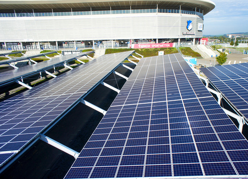 



Auf dem Parkplatz des TSG Hoffenheim wurde ein Megawatt installiert.
