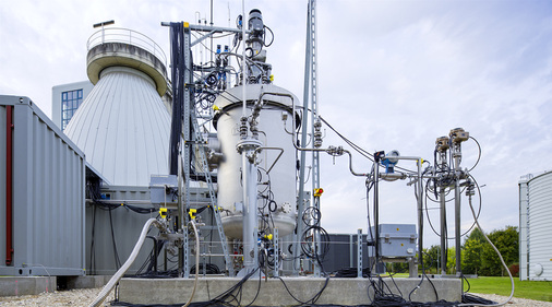 



Der Bioreaktor in der Anlage von Microbenergy in Schwandorf.
