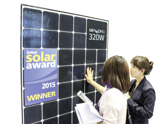 
Mit diesem Modul gewann LG den diesjährigen Award der Intersolar in München.



