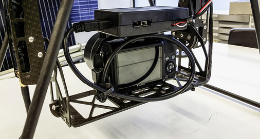 
Mit der speziell präparierten Kamera unter dem Oktokopter fing alles an.
