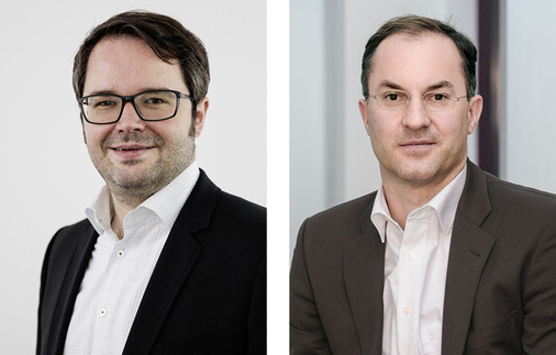 <p>
</p>

<p>
Stefan Ronzani (links) setzt das Pachtmodell in Stuttgart um, Tobias Schwarz (rechts) von Baywa hat es entwickelt.
</p> - © Fotos: Stadtwerk Stuttgart/Baywa r.e.

