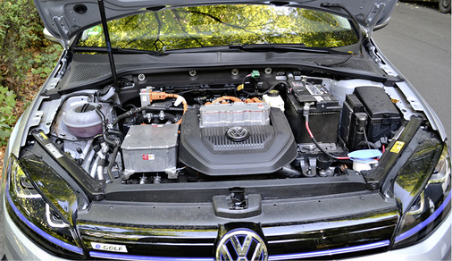 



So sieht der E-Golf unter der Motorhaube aus.
