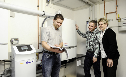 <p>
</p>

<p>
Die neuen Generationen der Brennstoffzellengeräte werden immer kleiner und passen so in jeden Keller.
</p> - © Foto: EnBW/Vaillant

