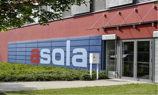 <p>
Firmensitz von Asola in Erfurt. Dort werden auch die photovoltaischen Glaselemente gefertigt.
</p>