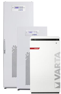 
Die stationären Stromspeicher von Varta.



