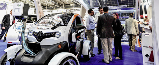 
Solar und Speicher bilden heute eine Einheit. Entsprechend gestaltet sich auch das Portfolio der Aussteller.
