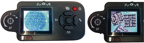 
Sogenannte Microdots tragen den DNS-Code. Sie lassen sich mit speziellen SDNS-Codes auslesen. 
