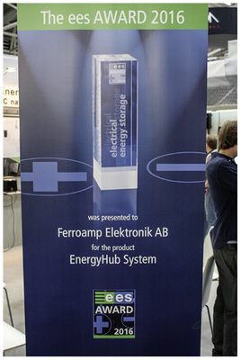 <p>
Eine handfeste Überraschung: Für die konsequente DC-Lösung Energy Hub gab es den EES Award.
</p>