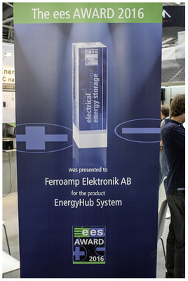 
Eine handfeste Überraschung: Für die konsequente DC-Lösung Energy Hub gab es den EES Award.
