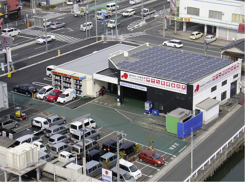 <p>
</p>

<p>
Dieses Gewerbedach in der japanischen Stadt Fukuyama trägt 110 Luxor-Module 250M, in toto 27,5 Kilowatt.
</p> - © Fotos: Luxor Solar

