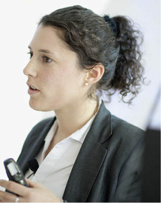 <p>
</p>

<p>
Nina Munzke leitet das Forschungsprogramm für Heimspeicher am KIT in Karlsruhe.
</p> - © Foto: HIU

