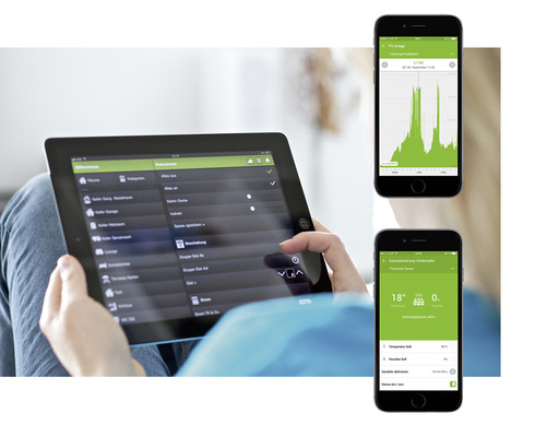 <p>
Der Nutzer bedient den Energiemanager per App über mobile Geräte. Aber auch die Steuerung per PC ist möglich.
</p>

<p>
</p> - © Foto: FS Frankensolar Projektmanagement

