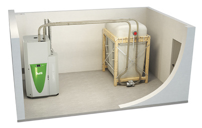 



Einbau von BHKW, Förderleitung und Pelletspeicher im Keller oder im Haustechnikraum.
