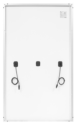 



Das neue Modul mit 72 Zellen verfügt über drei separate Dosen für die Bypassdioden. Auf diese Weise sinkt der Kabelbedarf im Modulstring.
