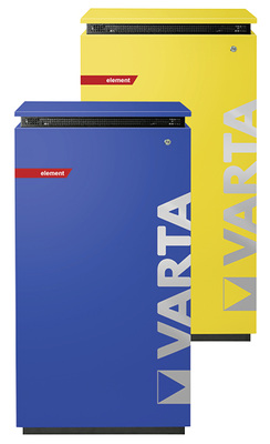 
Der Varta Element kam in diesem Jahr auf den Markt und ergänzt die größeren Family- und Home-Speicher.
