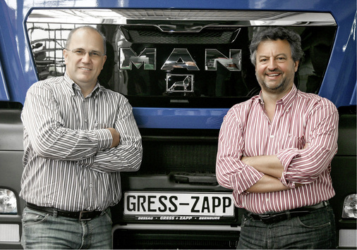 <p>
</p>

<p>
Unternehmer mit Visionen: Hubert Gress (links) und Heinz Zapp setzen auf elektrische Lkw. 
</p> - © Fotos: Anne Weinrich

