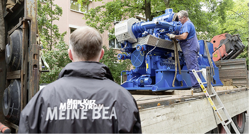 <p>
Installation eines BHKW, das sich sehr gut mit Photovoltaik kombinieren lässt.
</p>