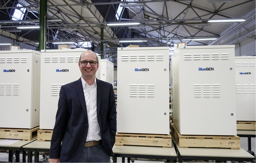 <p>
</p>

<p>
Andreas Ballhausen ist Geschäftsführer von Solidpower. Nun läuft die Serienfertigung der Brennstoffzellen Bluegen hoch.
</p> - © Foto: Rainer Schoppe/Imagination

