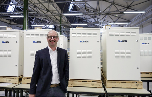 



Andreas Ballhausen ist Geschäftsführer von Solidpower. Nun läuft die Serienfertigung der Brennstoffzellen Bluegen hoch.
