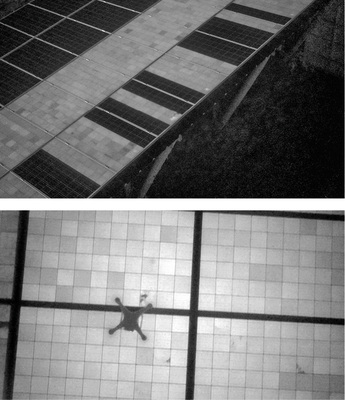 



Fehler wie PID und ausgefallene Bypassdioden (Bild oben) sind auch aus der Ferne zu erkennen. Für Detailaufnahmen muss der Flugroboter näher heran. Dabei muss er seinen eigenen Luftstrom ausbalancieren.
