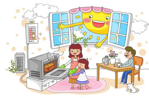 
Lasst die Sonne ins Haus: als Energiespender für die Räume, für die Küche und das Bad.



