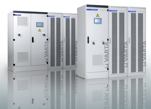
Mit der Baureihe Flex Storage bietet Varta zwischen 26 Kilowattstunden und mehreren Megawattstunden Speicherkapazität.



