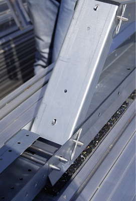 <p>
</p>

<p>
Triton-System für gewerbliche Flachdächer, vorgestellt von der Firma T-Werk.
</p> - © Foto: HS


