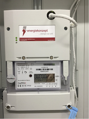 <p>
</p>

<p>
Smart Meter in der Zählerverteilung.
</p> - © Foto: Energiekonzept Ortenau

