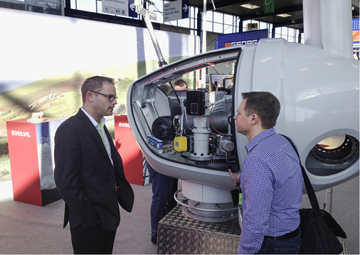 <p>
</p>

<p>
Der Messestand von Lely Aircon in Husum.
</p> - © Foto: Petersen

