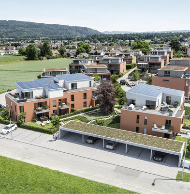 <p>
</p>

<p>
Das Projekt Ecoviva in Niederlenz: Versorger Energie 360 Grad betreibt die Solaranlagen, die die Haushalte samt Wärmepumpe und Elektroauto versorgen. 
</p> - © Grafik: Energie 360 Grad

