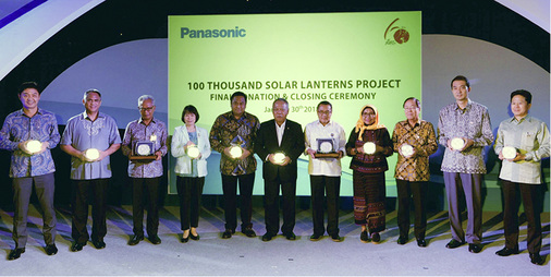 <p>
</p>

<p>
Ende Januar in Jakarta: Dank der rund 5.000 gespendeten LED-Solarleuchten wird ein Meilenstein erreicht.
</p> - © Foto: Panasonic

