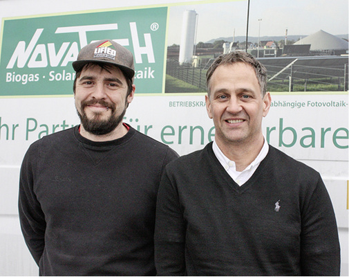 



Philipp Relius (links) von Novatech hat den Stromspeicher und die Wechselrichter in Stuttgart installiert. Rechts: sein Chef Bernd Zanzinger. 
