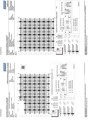 
Ballastierungspläne für zwei größere Montageprojekte auf Flachdächern, erstellt mit Pro MSP.
