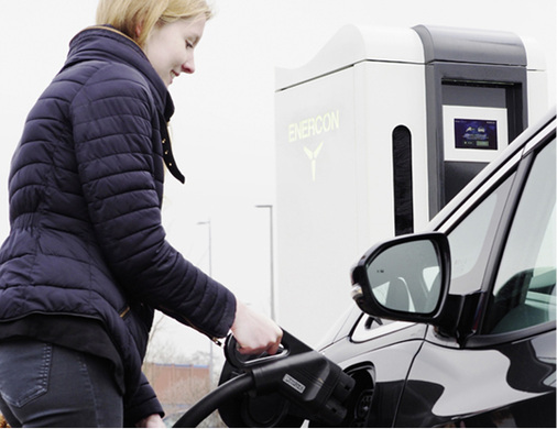 



Pilotprojekt von Enercon: Laden mit 350 Kilowatt.
