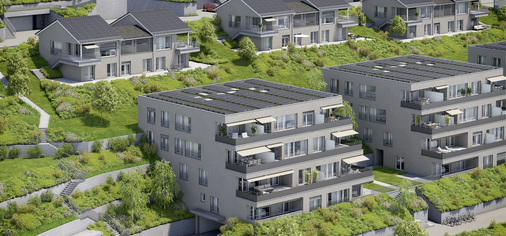 
Am Hohlen Südhang in Huttwil nahe dem Emmental entsteht ein solaresEnergiequartier mit Eigenverbrauchsgemeinschaften in der Schweiz. 



