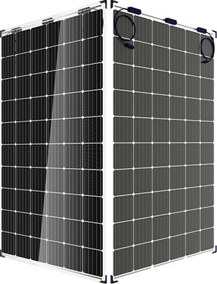 



Das bifaziale Doppelglasmodul Duomax Twin.
