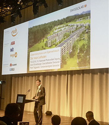 



Mit von der Partie: Swissolar-Chef David Stickelberger.
