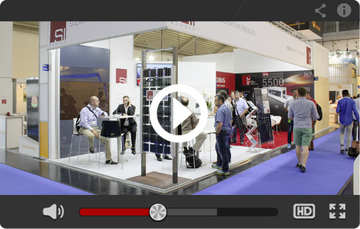 



Die Neuheiten bei den Modulherstellern bilden auch in diesem Jahr einen Schwerpunkt unserer 
PV Guided Tours
. Im Bild: der Messestand von SI Module im vergangenen Jahr in München.
